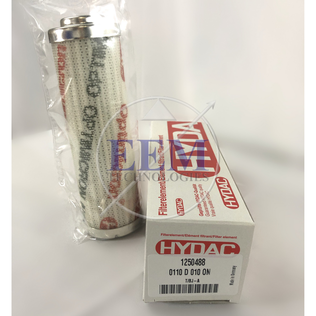 Élément Filtrant HYDAC 1250488 0110 D 010 0N - Pièce Neuve D'origine - Pour Systèmes Hydrauliques