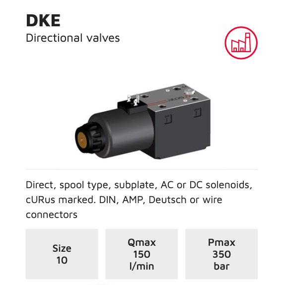 ATOS DKE-1713-X 24DC 20 Solenoid Directional Valve D05